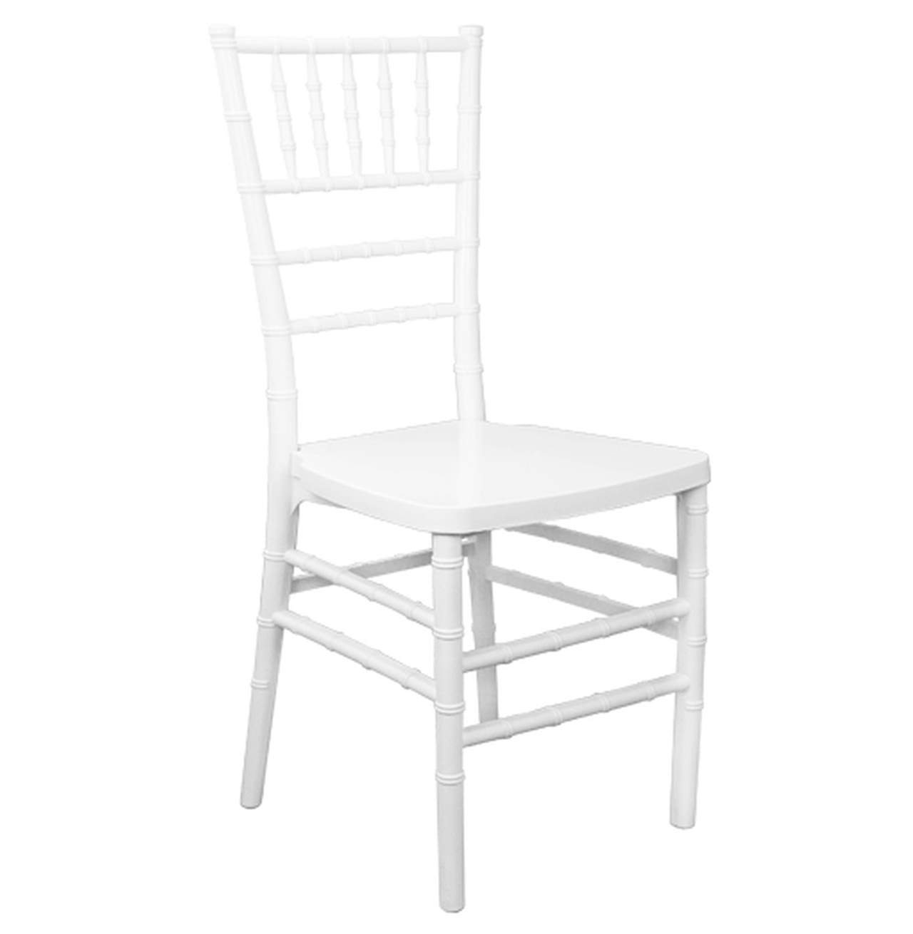 White Resin Louis Pop Chair with Clear Back